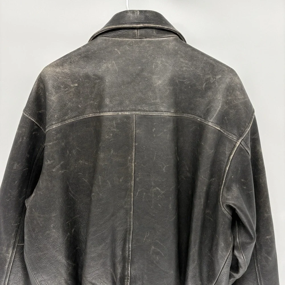 Vintage American Classics Leather Aviator A-2 Bomber Jacket Retro Flight XL